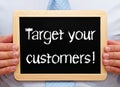 Target your customers Royalty Free Stock Photo