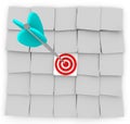 Targeted Marketing - Sticky Notes and Arrow Royalty Free Stock Photo