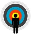 Targeted Person In Bullseye