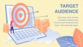 Targeting Audience Flat Banner Vector Template