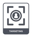 targeting icon in trendy design style. targeting icon isolated on white background. targeting vector icon simple and modern flat