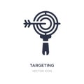 targeting icon on white background. Simple element illustration from Search engine optimization concept