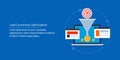 Targeting online audience, lead generation website, conversion optimization, increase sales, internet marketing concept.