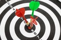 Targets with arrow in the center Royalty Free Stock Photo