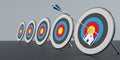 Targets Arrow House Bullseye Royalty Free Stock Photo
