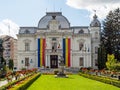 Targoviste Romania city hall at summer.