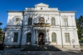 Targoviste, Romania, 1 May 2022: Main historical building of the Art Museum (Muzeul de Arta