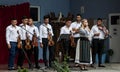 Musical group of instrumentalists in folk costume from Gorj 1 Royalty Free Stock Photo