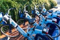 Tarheel Bikes, rental bicycles, on the Campus of UNC, University of North Carolina at Chapel Hill