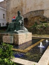 Monument of the king Sancho IV TARIFA- Cadiz-Andalusia-Spain