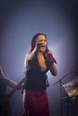 Tarja Turunen in concert Royalty Free Stock Photo