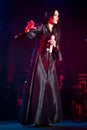 Tarja Turunen Performing Live at Aula Magna Royalty Free Stock Photo