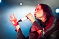 Tarja Turunen Performing Live at Aula Magna Royalty Free Stock Photo