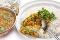 Tarka dal , red lentils curry , indian dish Royalty Free Stock Photo