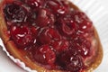 Tarlet with cherry Royalty Free Stock Photo