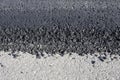 Tarmac layers close-up Royalty Free Stock Photo