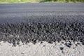 tarmac layers close-up Royalty Free Stock Photo