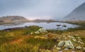 Tarn in Mountains at Sunset Royalty Free Stock Photo