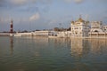Tarn Taran Sikh temple at sunset Royalty Free Stock Photo