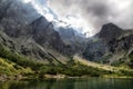 Lake Zelene pleso in High Tatras mountains, Slovakia Royalty Free Stock Photo