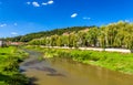 Tarnava Mare River in Sighisoara Royalty Free Stock Photo