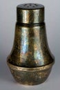 Tarnished Silver Salt Shaker Royalty Free Stock Photo