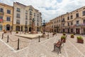 Tarnow in Poland. Kazimierz square with the monument of the poet Adam Mickiewicz. June 2019