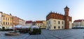 Panorama view of the old city hall and town square in the historic center of Tarnow Royalty Free Stock Photo