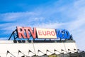 Tarnowskie GÃÂ³ry, Poland - 14/04/2019 - Company signboard RTV Euro AGD