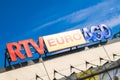 Tarnowskie GÃÂ³ry, Poland - 14/04/2019 - Company signboard RTV Euro AGD