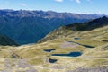 Tarns atop the ridgeline of the St Arnaud Range track Royalty Free Stock Photo