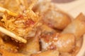 Taro Deep fried spring roll on plate Royalty Free Stock Photo