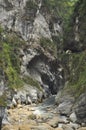 Taroko gorge, Taiwan. River and mountain sides