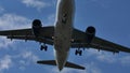 TAROM Airbus A318-100 YR-ASD approaching the airport Royalty Free Stock Photo