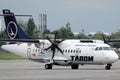 Tarom ATR plane on the apron