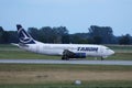 Tarom plane on the runway Royalty Free Stock Photo