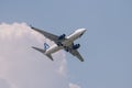 Tarom Boeing 737 low pass flight at Bucharest air show BIAS