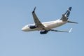 Tarom Boeing 737 low pass flight at Bucharest air show BIAS