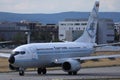 Tarom Happy 60 Years livery plane taxiing