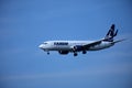 Tarom plane in the sky, landing Royalty Free Stock Photo