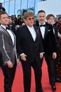 Taron Egerton, Sir Elton John & David Furnish