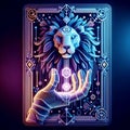 A tarot card design, Ai generated image Royalty Free Stock Photo