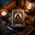 A tarot card design, Ai generated image Royalty Free Stock Photo