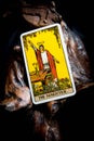 Tarot card for fortune telling.  The Magician Royalty Free Stock Photo