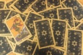 Tarot cards for divination, fortune, religious beliefs, good luck, misfortune Royalty Free Stock Photo