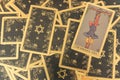 Tarot cards for divination, fortune, religious beliefs, good luck, misfortune Royalty Free Stock Photo