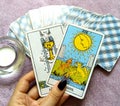 Tarot Cards Divination Occult Magic Royalty Free Stock Photo