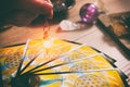 Tarot cards and dowsing Royalty Free Stock Photo