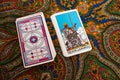 Tarot cards. Magic. Divination. Queen of swords.