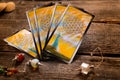 Tarot cards and other accessories Royalty Free Stock Photo